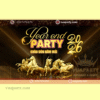 Mẫu thiết kế phông nền trang trí year end party 2025 chào đón tết 2026 tại Vua Party