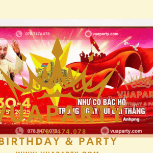 Mẫu thiết kế phông nền trang trí 30/4
