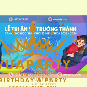 Mẫu thiết kế backdrop trang trí lễ tri ân và trưởng trưởng thành