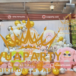 Trang trí sinh nhật bé gái Ruby chủ đề Baby Three