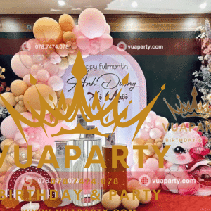 Mẫu Trang trí Happy Fullmonth ( đầy tháng ) bé Ánh Dương