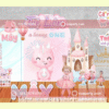 Mẫu trang trí thôi nôi bé gái tuổi rồng 05 tại Vua Party