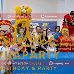 Múa lân tại sự kiện Tết Trung Thu do Vua Party cung cấp