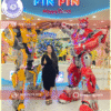 Cho thuê robot khổng lồ tại sự kiện khahi trương khu vui chơi trẻ em Pin PIn