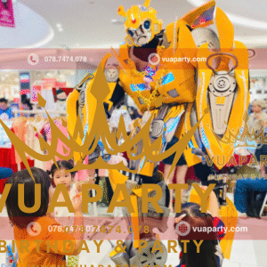 dịch vụ cho thuê Robot khổng lồ tại sự kiện khai trương khu vui chơi trẻ em do Vua Party cung cấp