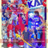Robot Bumblebee màu đỏ do Vua Party cho thuê tại tiệc sinh nhật lần thứ 5 của Kai