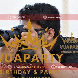 Thợ chụp ảnh sự kiện chuyên nghiệp do Vua Party cung cấp