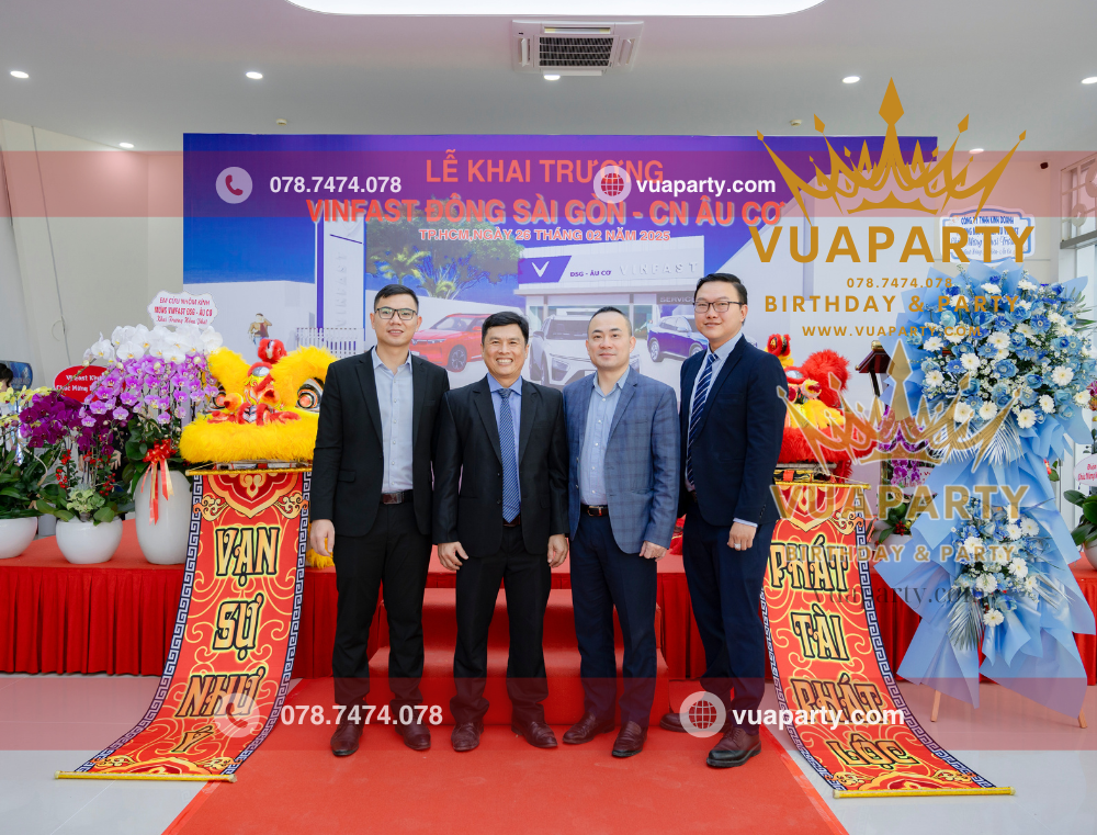 Hình ảnh chụp tại sự kiện khai trương Showroom Vinfast bởi thợ chụp ảnh của Vua Party