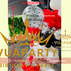Kích thước thông thường của trụ bóng Jumbo do Vua Party cung cấp