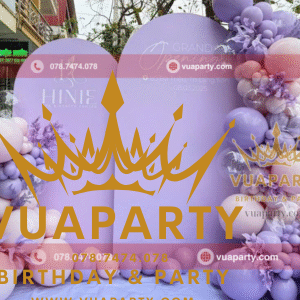 Mẫu trang trí khai trương Spa làm đẹp Hinie Quận 9 do Vua Party thi công trang trí