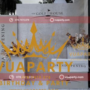 Trang trí khai trương theo phong cách Châu Âu đẳng cấp và tinh tế do Vua Party cung cấp tại HCM