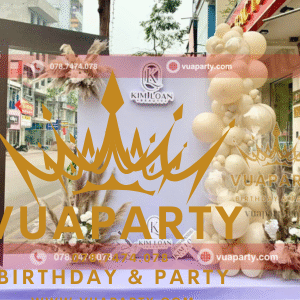 Trang trí khai trương Kim Loan Beauty Gò Vấp do Vua Party thực hiện