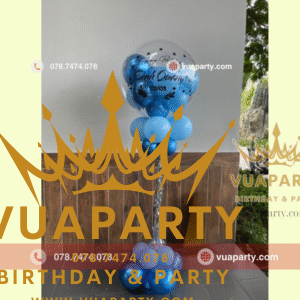 Trụ bong bóng Jumbo với bong bóng nhỏ lồng bên trong tạo hiệu ứng đẹp mắt do Vua Party cung cấp