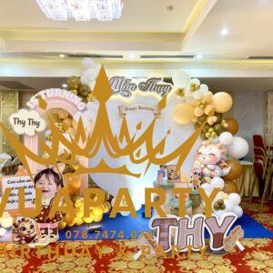 Chủ đề trang trí thôi nôi bé gái Mẫn Thuỵ concept trang trí thôi nôi bé gái tuổi rồng tại Vua Party