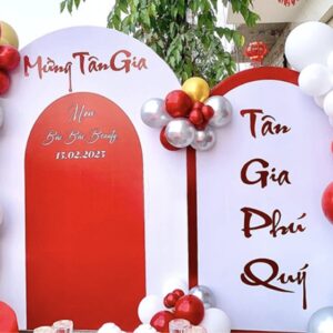 Dịch vụ trang trí background Tân Gia