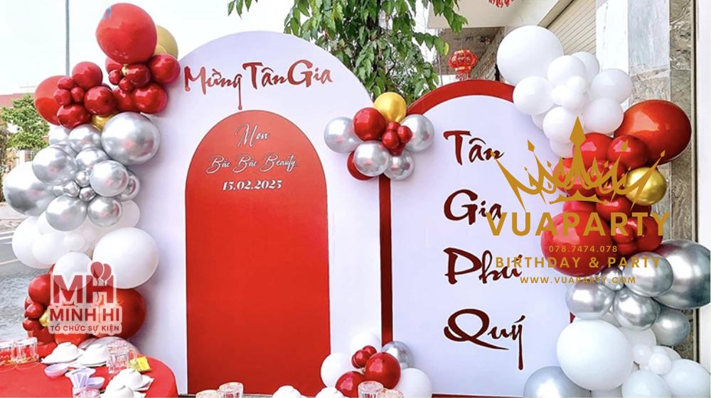 Dịch vụ trang trí background Tân Gia