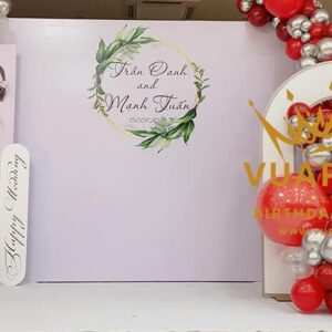 Vua Party đơn vị trang trí tiệc cưới Trần Oanh Mạnh Tuấn