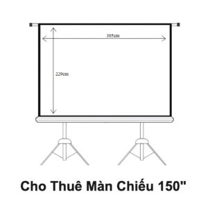 cho thuê màn chiếu 150 inch