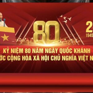 Mẫu phông nền Led lễ Quốc khánh hiện đại nổi bật