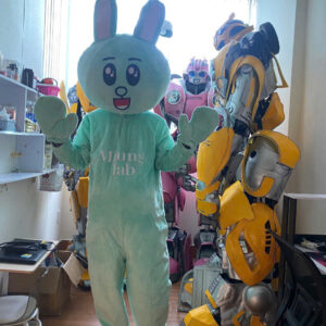 Cho thuê mascot thỏ xanh
