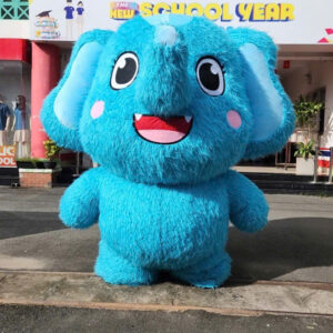 Cho thuê mascot voi xanh tại HCM