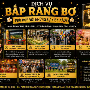 Các sự kiện phù hợp với dịch vụ làm bắp rang bơ