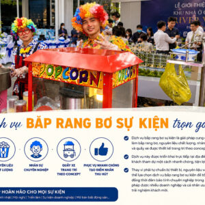 Dịch vụ làm bắp rang bơ sự kiện