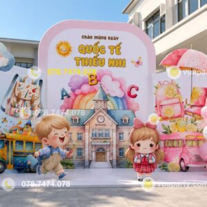 Mẫu Trang Trí 1/6 Chủ Đề Hoa Và Hoạt Hình Dễ Thương